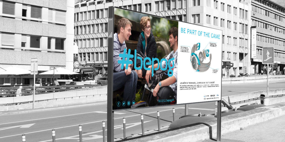 Campagne d'affichage pour la promotion des métiers techniques #bepog
